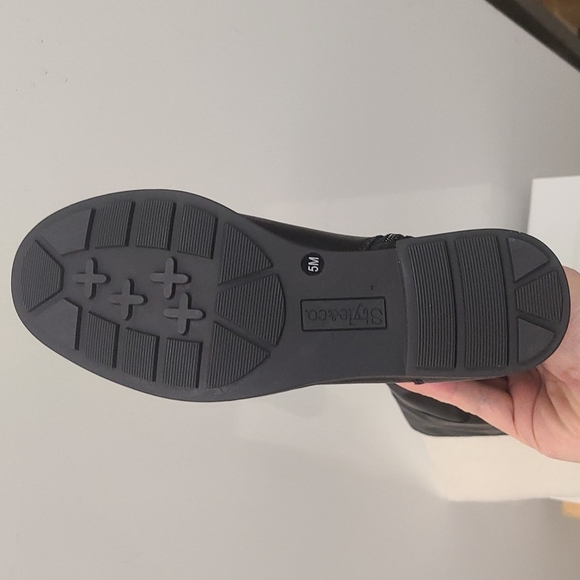 Style & Co Black Riding Boots - Picture 3 of 4